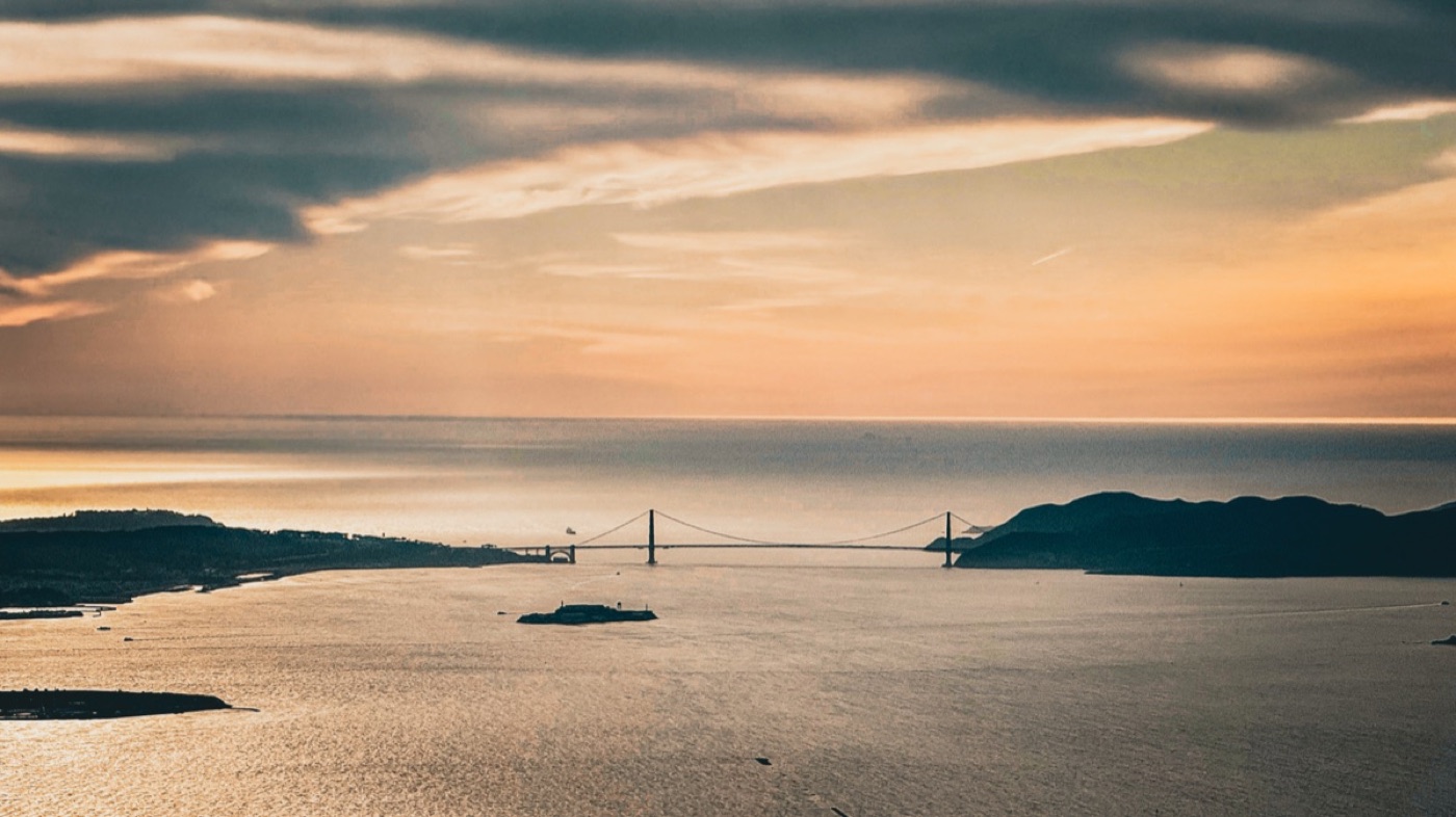 Golden Gate Bridge at sunset